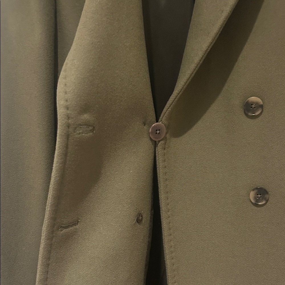 Babaton Khaki Double-Breasted Coat (M) - Picture 11 of 11